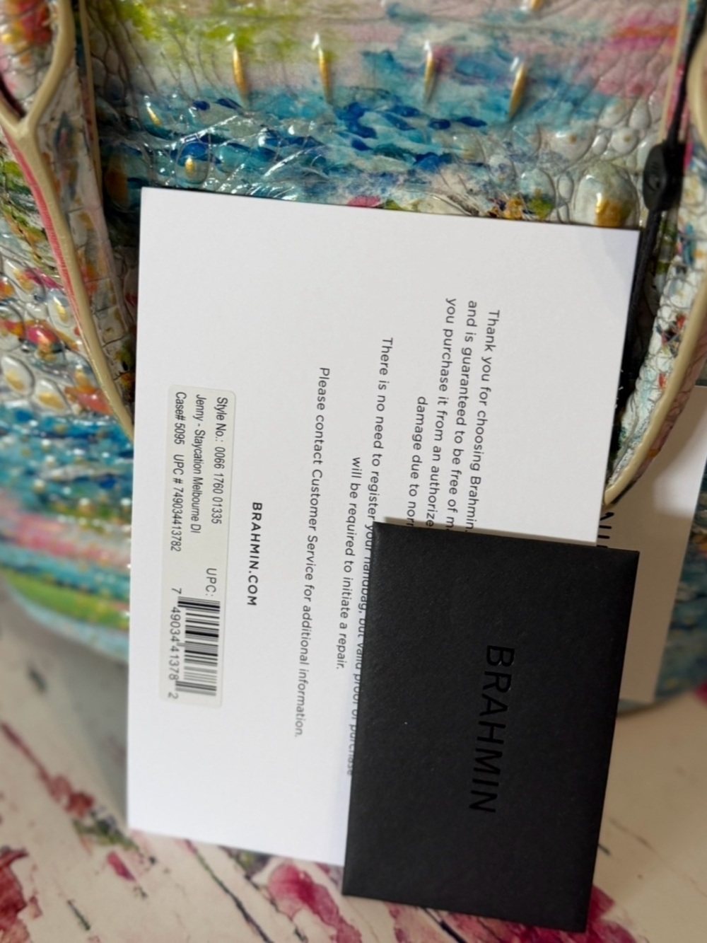 Brahmin Jenny Staycation Shoulder Bag NWT Fish Tropical Beauty 2x EYES FIRM - Picture 8 of 13